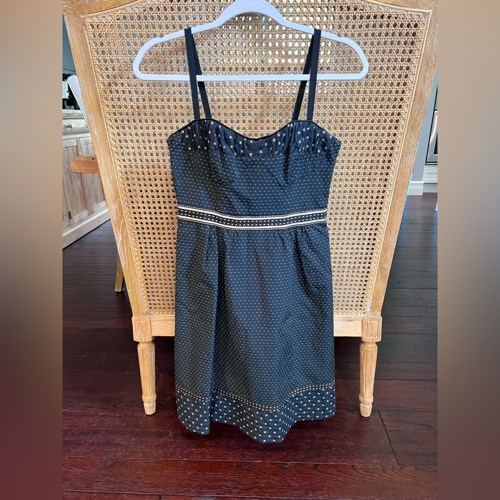 Nanette Lepore navy blue and white dress